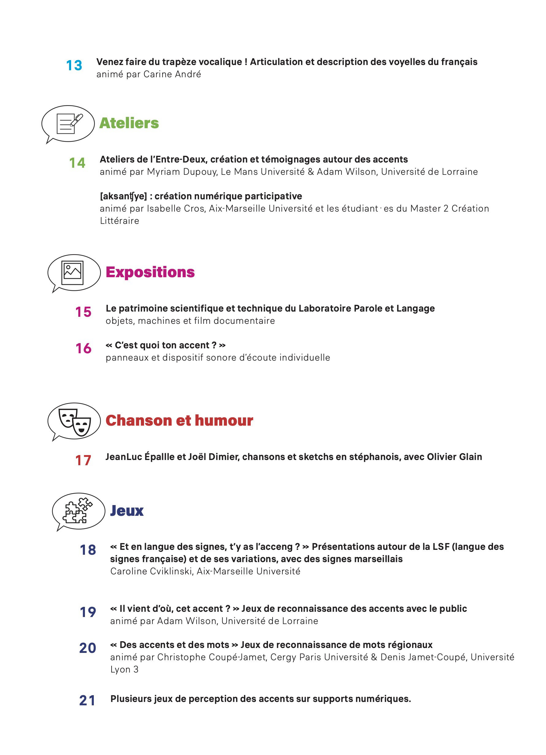 FESTIVAL DES ACCENTS