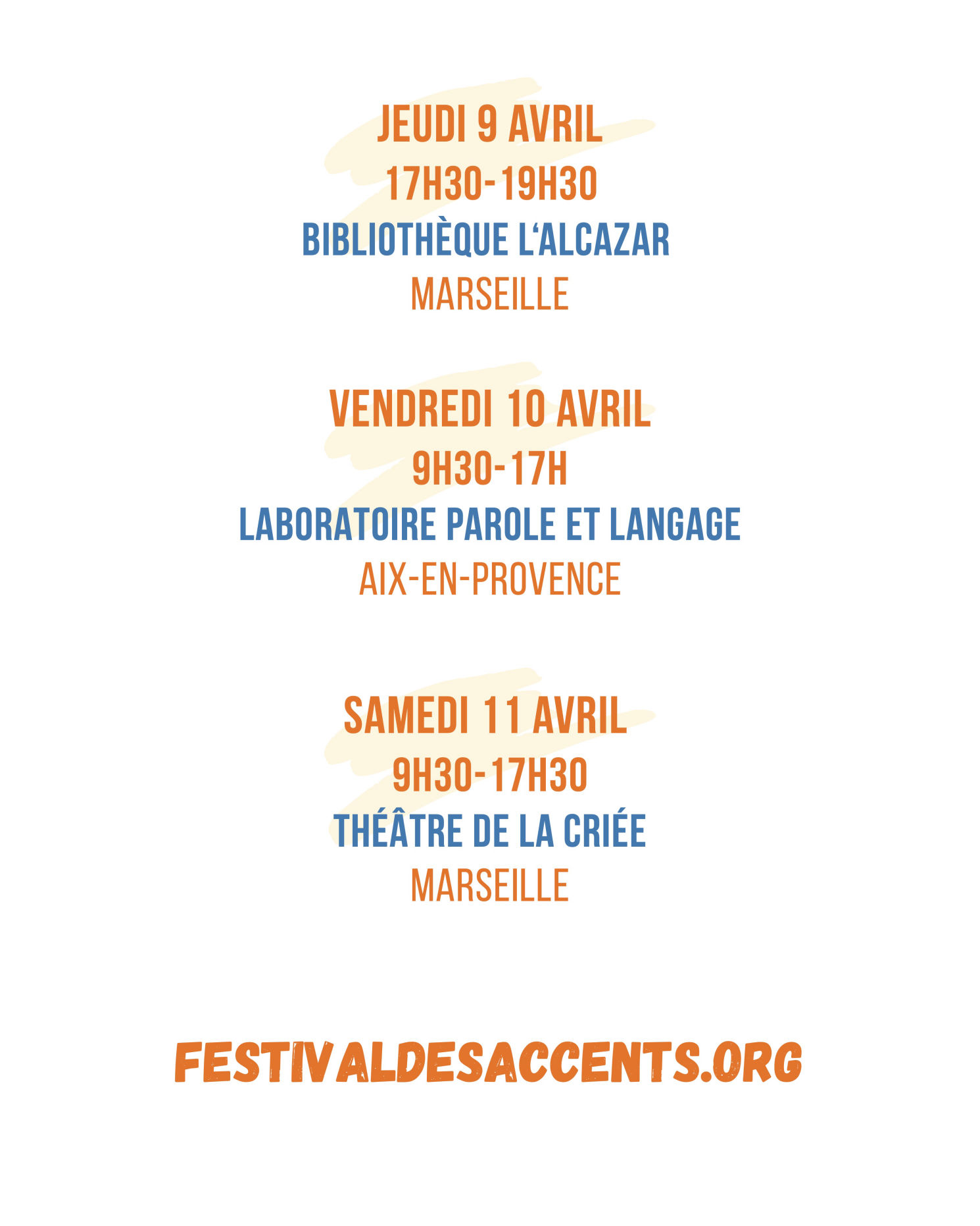 FESTIVAL DES ACCENTS
